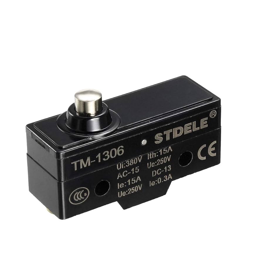 uxcell TM-1306 SPDT 1NO+1NC Short Reed Snap Button Lever